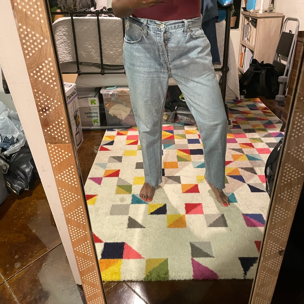 RE/DONE relaxed crop jeans